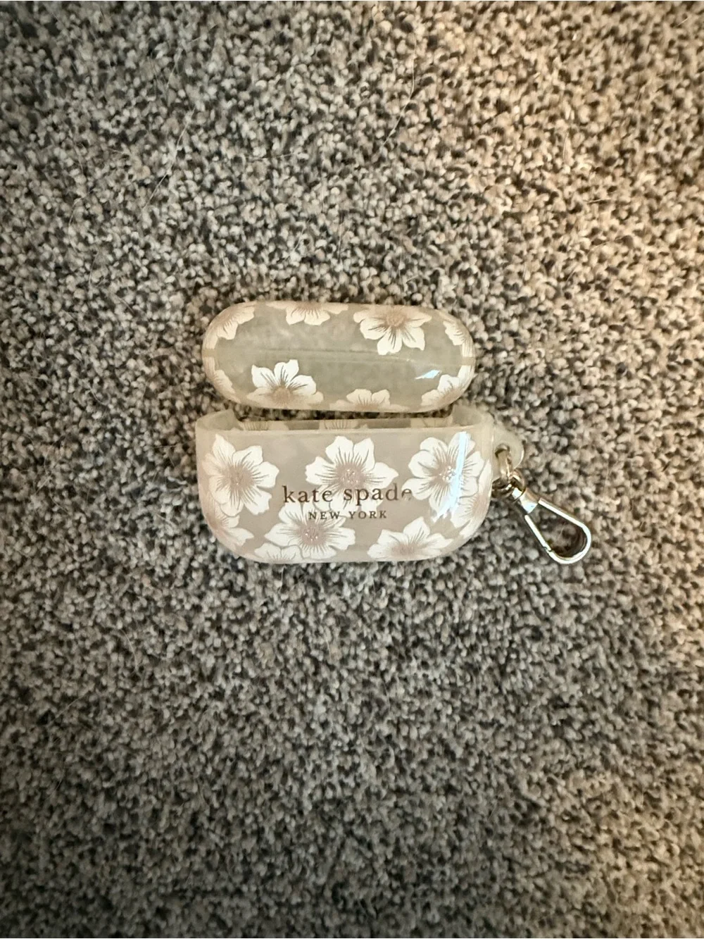 kate spade Cream Floral AirPods Pro Case with Clip